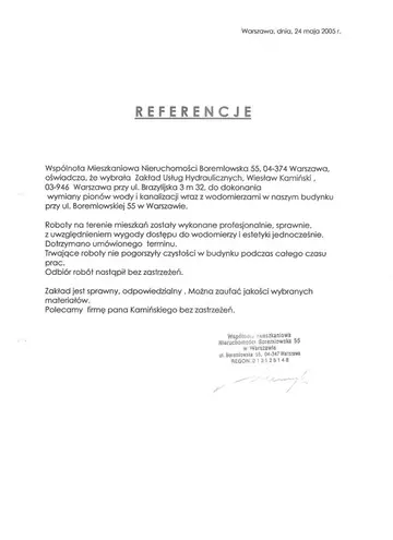 Skan rekomendacji wspólnoty ul. Boremlowska 55