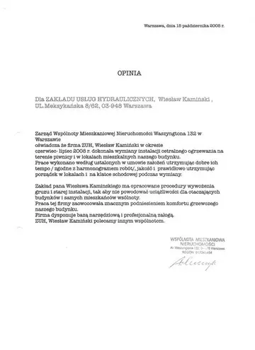 Skan rekomendacji wspólnoty ul. Waszyngtona 132