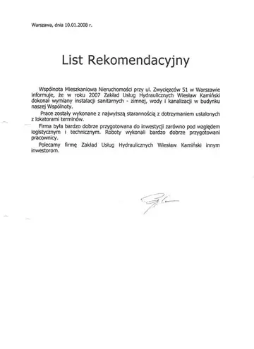 Skan rekomendacji wspólnoty ul. Zwycięzców 51